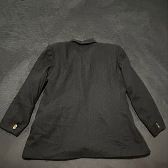 Plus Size Worthington Women’s Formal Gray Blazer With Gold Buttons - Picture 5 of 6